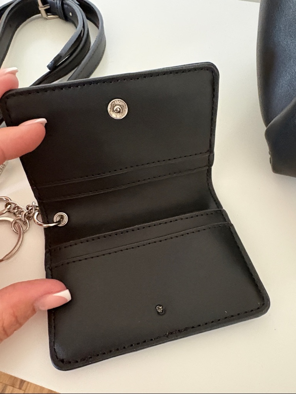 small Steve Madden Buckel Purse With Strap and Small wallet - Picture 3 of 7